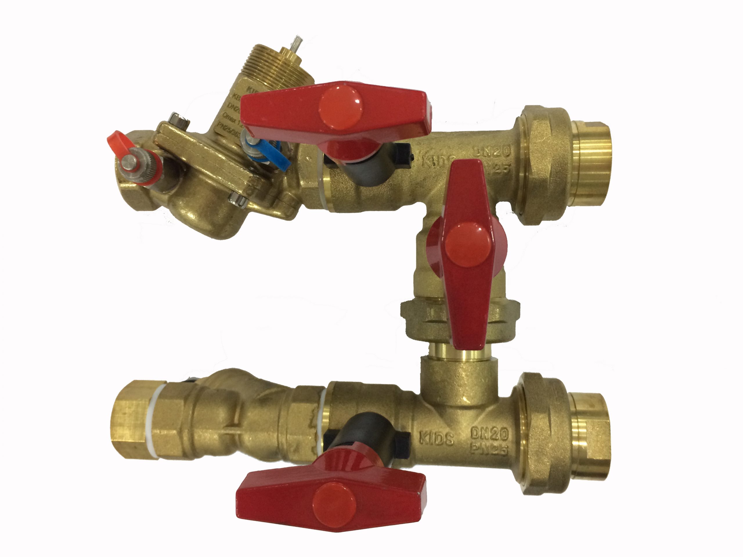 DZR Brass FCU Valve Kit with PICV (FCU Link) Model KFCUL25 PN25 KIDS