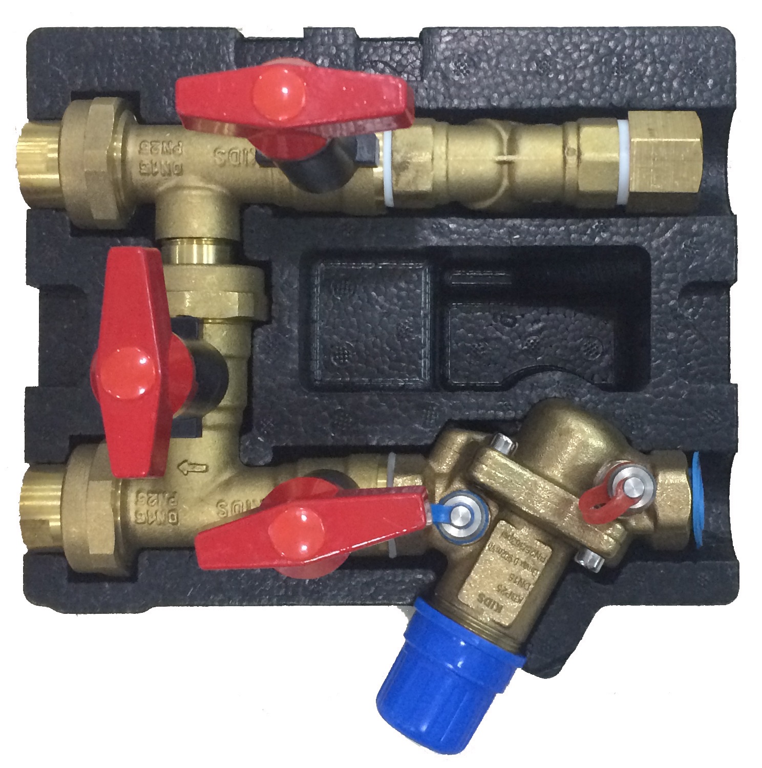 DZR Brass FCU Valve Kit with PICV (FCU Link) Model KFCUL25 PN25 KIDS